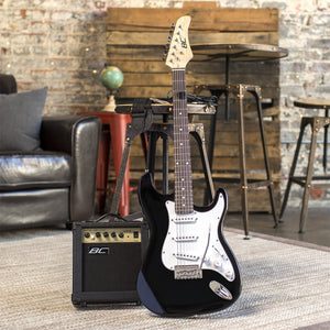 39in Beginner Electric Guitar Kit w/ Case, 10W Amp, Tremolo Bar