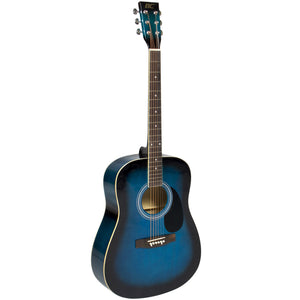 41in Acoustic Guitar Starter Kit w/ Case, Pick, Strap, Extra Strings