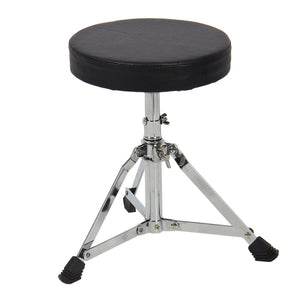 3-Piece Kids Beginner Drum Musical Instrument Set w/ Sticks, Stool, Pedal