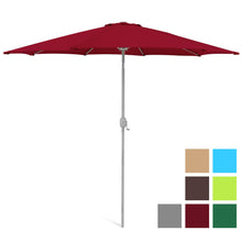 Load image into Gallery viewer, 9ft Outdoor Market Patio Umbrella w/ Crank Tilt Adjustment, Wind Vent
