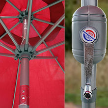 Load image into Gallery viewer, 9ft Outdoor Market Patio Umbrella w/ Crank Tilt Adjustment, Wind Vent
