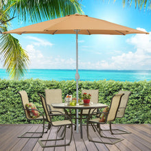 Load image into Gallery viewer, 9ft Outdoor Market Patio Umbrella w/ Crank Tilt Adjustment, Wind Vent
