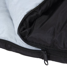 Load image into Gallery viewer, 2-in-1 Double Sleeping Bag w/ 2 Pillows, Carrying Case - Black/Gray
