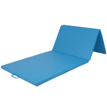 Load image into Gallery viewer, 8ft 4-Panel Folding Foam Gym Exercise Floor Mat w/ Carrying Handles
