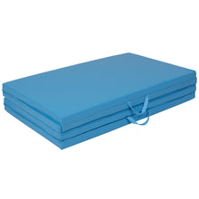 Load image into Gallery viewer, 8ft 4-Panel Folding Foam Gym Exercise Floor Mat w/ Carrying Handles
