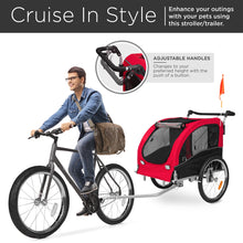 Load image into Gallery viewer, 2-in-1 Pet Stroller and Trailer
