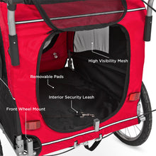 Load image into Gallery viewer, 2-in-1 Pet Stroller and Trailer
