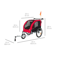 Load image into Gallery viewer, 2-in-1 Pet Stroller and Trailer
