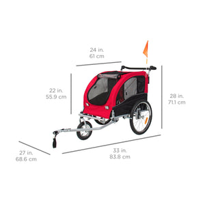 2-in-1 Pet Stroller and Trailer