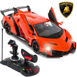 1/14 Kids Remote Control Lamborghini Veneno RC Toy w/ Gravity Sensor