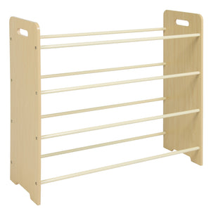 4-Tier Kids Wood Toy Storage Organizer Rack w/ 12 Bins