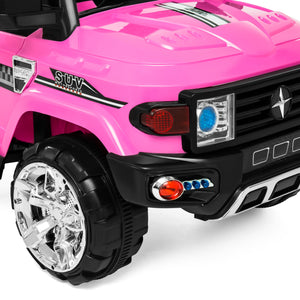 12V Kids Truck SUV Ride-On Car w/ 2 Speeds, Lights, AUX, Parent Control