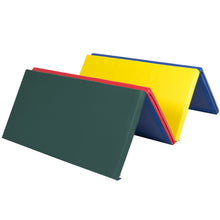 Load image into Gallery viewer, 8ft 4-Panel Folding Foam Gym Exercise Floor Mat w/ Carrying Handles
