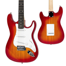Load image into Gallery viewer, 39in Beginner Electric Guitar Kit w/ Case, 10W Amp, Tremolo Bar

