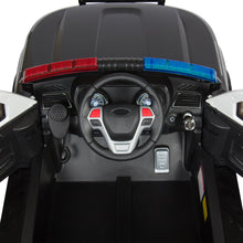 Load image into Gallery viewer, 12V Kids Police Ride-On SUV Car w/ 2 Speeds, Lights, AUX, Sirens - Black
