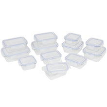 Load image into Gallery viewer, 24-Piece BPA-Free Glass Food Container Set w/ 5 Sizes - Clear

