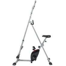 Load image into Gallery viewer, 2 in 1 Vertical Climber Machine and Exercise Bike - Black/Gray
