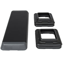 Load image into Gallery viewer, 43in Height-Adjustable Fitness Step Platform Riser - Black/Gray
