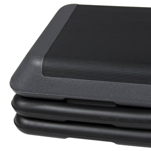 43in Height-Adjustable Fitness Step Platform Riser - Black/Gray