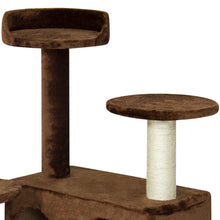 Load image into Gallery viewer, 53in Multi-Level Kitten Cat Tree w/ Scratcher
