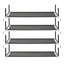 Load image into Gallery viewer, 62.5in 10-Tier Shoe Rack Storage Tower w/ Adjustable Shelves
