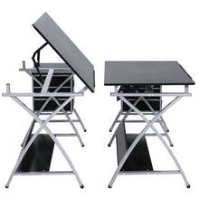 Load image into Gallery viewer, Adjustable Drafting Table Set W/ Stool Chair
