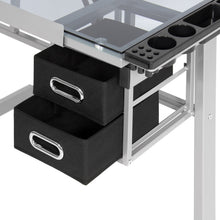 Load image into Gallery viewer, Adjustable Drafting Table w/ Tempered Glass and Shelves
