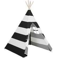 Load image into Gallery viewer, 6ft Kids Pretend Cotton Teepee Play Tent w/ Mesh Window, Carrying Case
