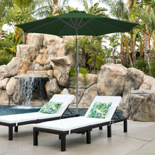 Load image into Gallery viewer, 9ft Outdoor Market Patio Umbrella w/ Crank Tilt Adjustment, Wind Vent

