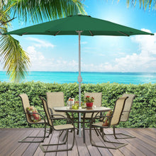 Load image into Gallery viewer, 9ft Outdoor Market Patio Umbrella w/ Crank Tilt Adjustment, Wind Vent
