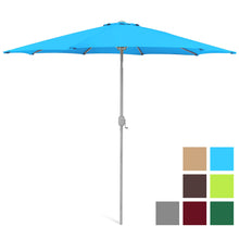 Load image into Gallery viewer, 9ft Outdoor Market Patio Umbrella w/ Crank Tilt Adjustment, Wind Vent

