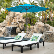 Load image into Gallery viewer, 9ft Outdoor Market Patio Umbrella w/ Crank Tilt Adjustment, Wind Vent
