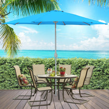 Load image into Gallery viewer, 9ft Outdoor Market Patio Umbrella w/ Crank Tilt Adjustment, Wind Vent
