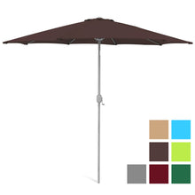 Load image into Gallery viewer, 9ft Outdoor Market Patio Umbrella w/ Crank Tilt Adjustment, Wind Vent
