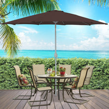 Load image into Gallery viewer, 9ft Outdoor Market Patio Umbrella w/ Crank Tilt Adjustment, Wind Vent
