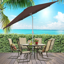 Load image into Gallery viewer, 9ft Outdoor Market Patio Umbrella w/ Crank Tilt Adjustment, Wind Vent
