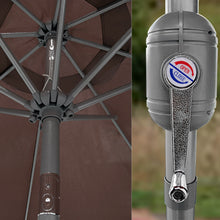 Load image into Gallery viewer, 9ft Outdoor Market Patio Umbrella w/ Crank Tilt Adjustment, Wind Vent
