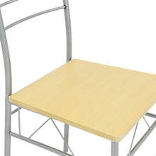 Load image into Gallery viewer, 5-Piece Glass Top Dining Table Set w/  4 Chairs, Steel Frame
