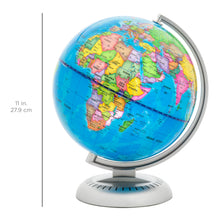 Load image into Gallery viewer, 8in Illuminated World Geographical Globe w/ LED Lights
