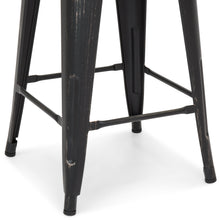 Load image into Gallery viewer, 24in Set of 4 Stackable Distressed Bar Stools
