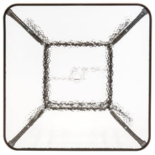 Load image into Gallery viewer, 32in Square Tempered Glass  Patio Dining Bistro Table w/ Umbrella Hole
