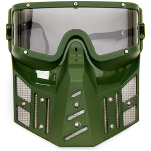 11-Piece Kids Pretend Dress-Up Military Soldier Gear Playset - Green