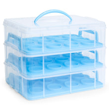 Load image into Gallery viewer, 3-Tier Cake and Cupcake Holder Carrier
