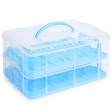Load image into Gallery viewer, 3-Tier Cake and Cupcake Holder Carrier
