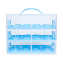 Load image into Gallery viewer, 3-Tier Cake and Cupcake Holder Carrier
