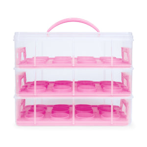 3-Tier Cake and Cupcake Holder Carrier
