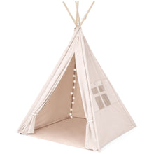 Load image into Gallery viewer, 6ft Kids Cotton Pretend Teepee Play Tent w/ LED Lights, Carrying Bag
