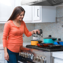 Load image into Gallery viewer, 15-Piece Nonstick Kitchen Pots &amp; Pans Set w/ BPA Free Utensils
