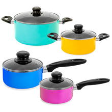 Load image into Gallery viewer, 15-Piece Nonstick Kitchen Pots &amp; Pans Set w/ BPA Free Utensils
