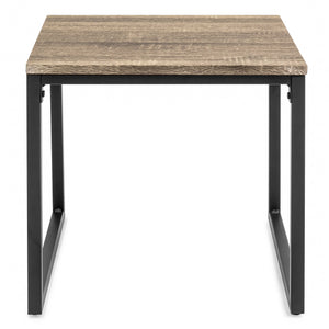 3-Piece Coffee Accent Table Set w/ 2 End Tables - Brown